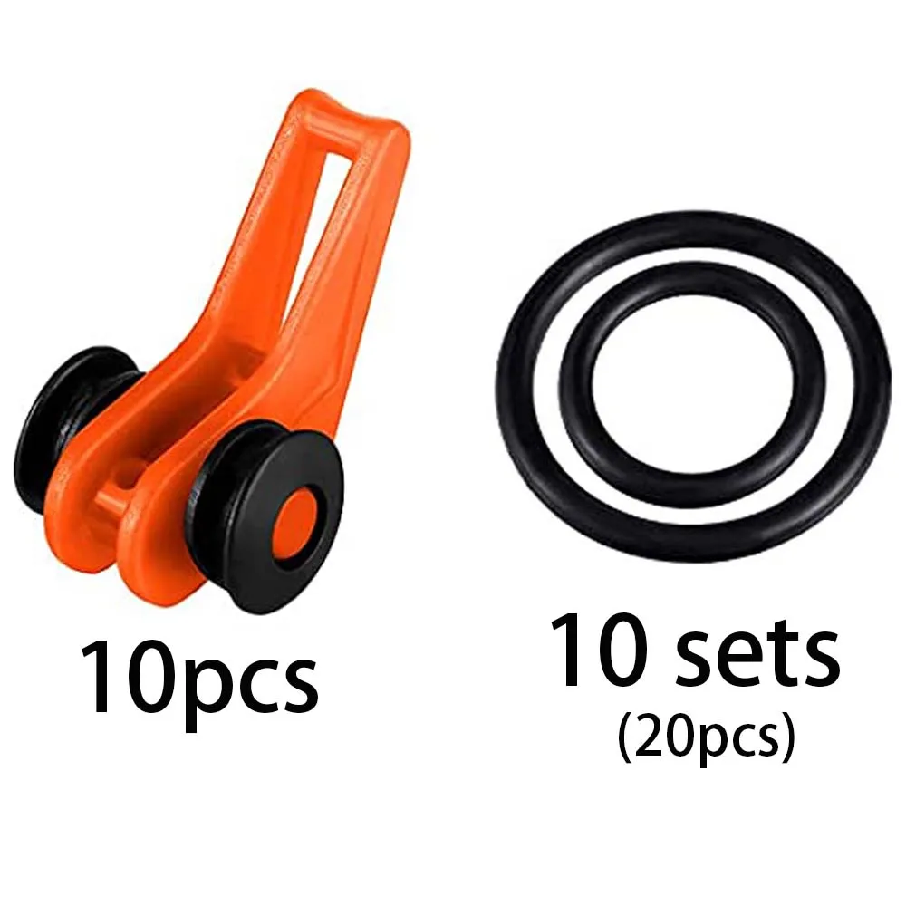 Angeln Köder Keeper 10PCS Gemischte Farben Sichere Halter Haken Ring Wurm Köder Verschluss Winkel Aufhänger für Rod Jig Casting Tackle