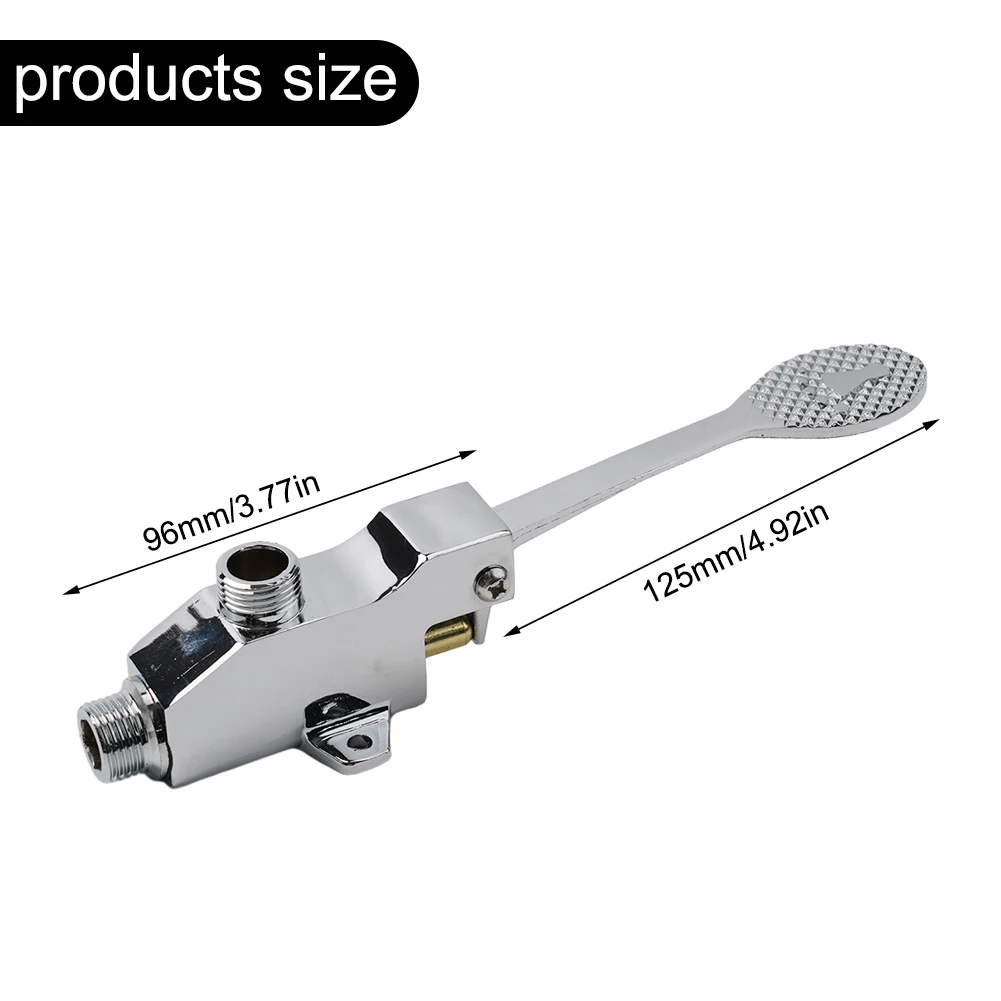 Replacement Faucet Foot-operated Faucet Zinc Alloy 1PC High-quality Tap Dispensers For Hospitals School Office