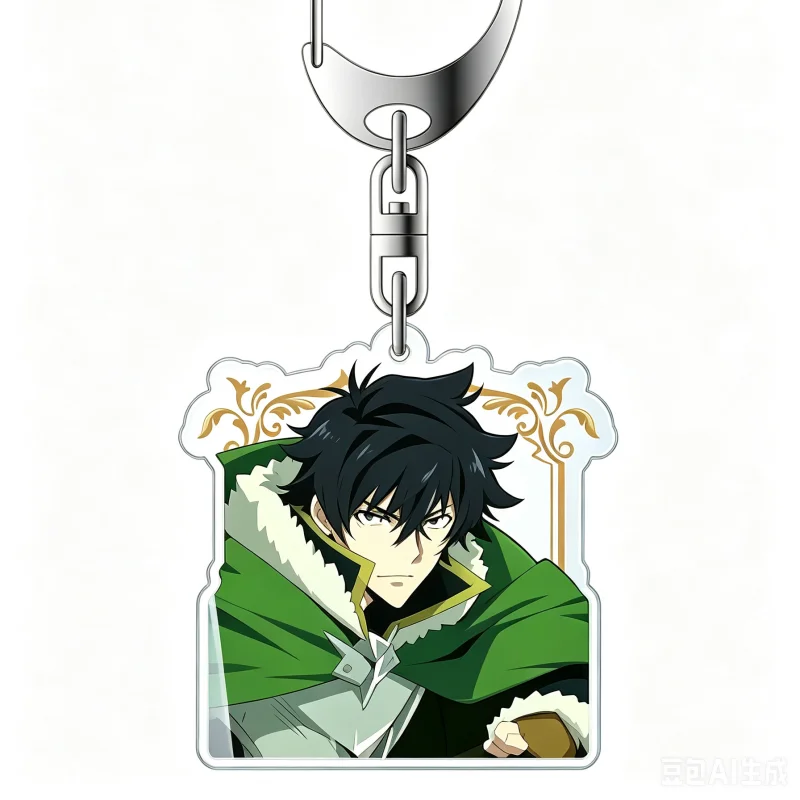 Cartoon Anime The Rising Of The Shield Hero Keychain Acrylic Figure Keyring Pendant Cosplay Jewelry Toys Room Decorat Gift 2026