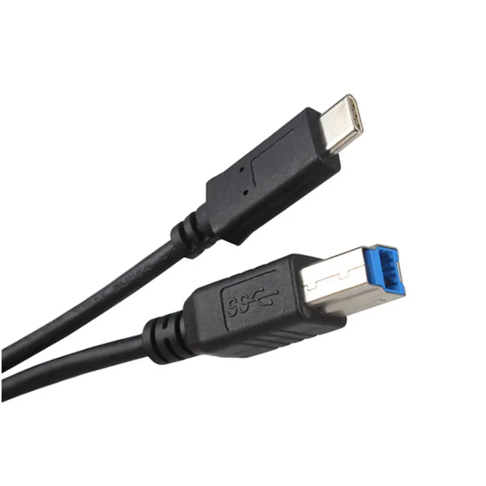 3.3FT USB C to USB Type B 3.0 Cable for HDD Case Disk Enclosure Web Camera Digital Video Blue ray Drive Type C Square Cord