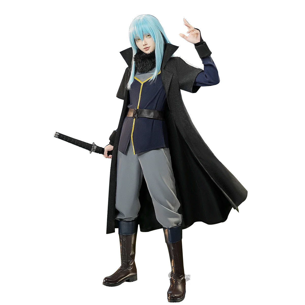 2025 جديد Mooyiyi cos Rimuru Tempest ‌   أزياء تنكرية للهالوين وعيد الميلاد وحفلات لعب الأدوار الهزلية مقاس S-L