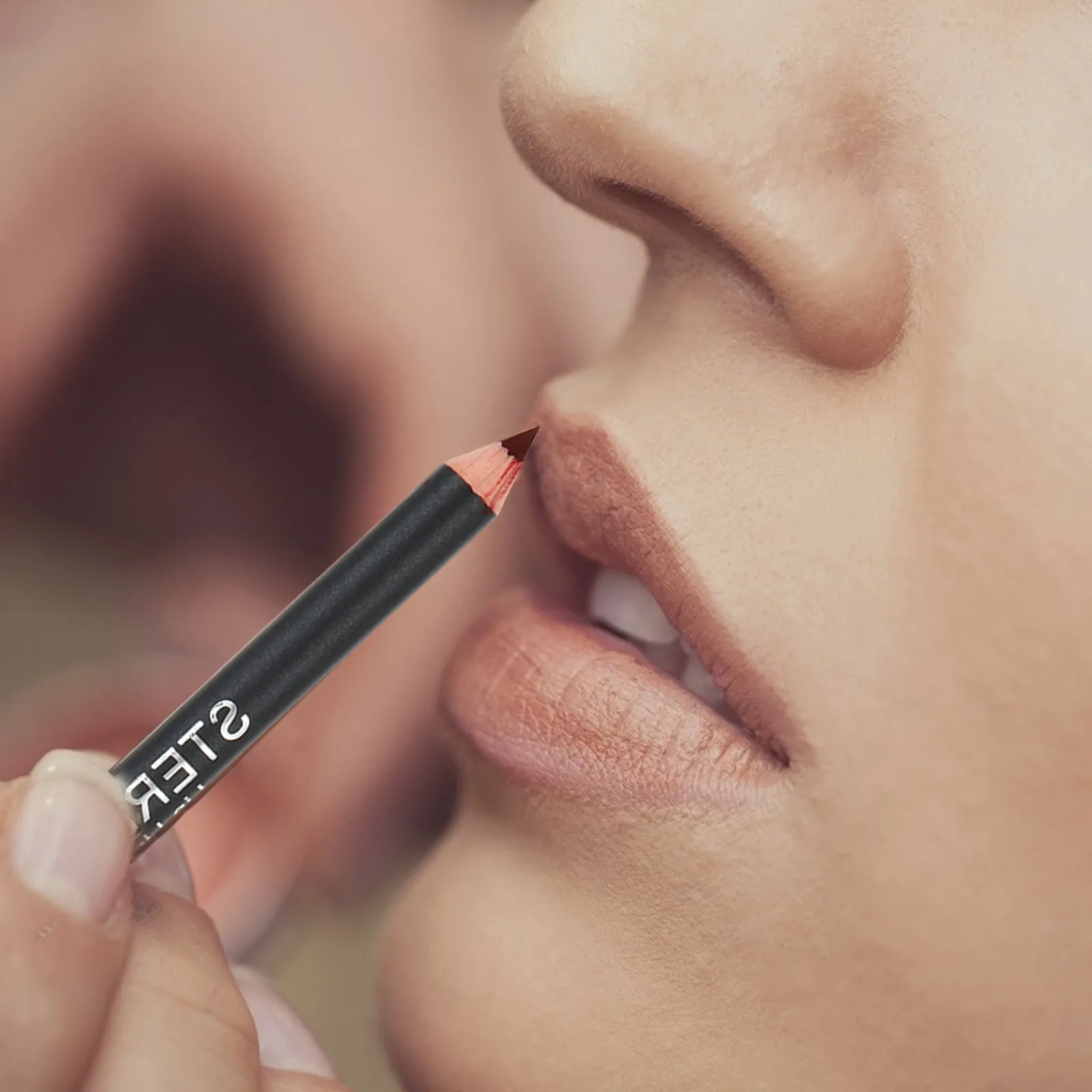 12pçs delineador labial à prova d'água, lápis fosco, ferramenta de forro labial longo, acessório, suprimentos de maquiagem