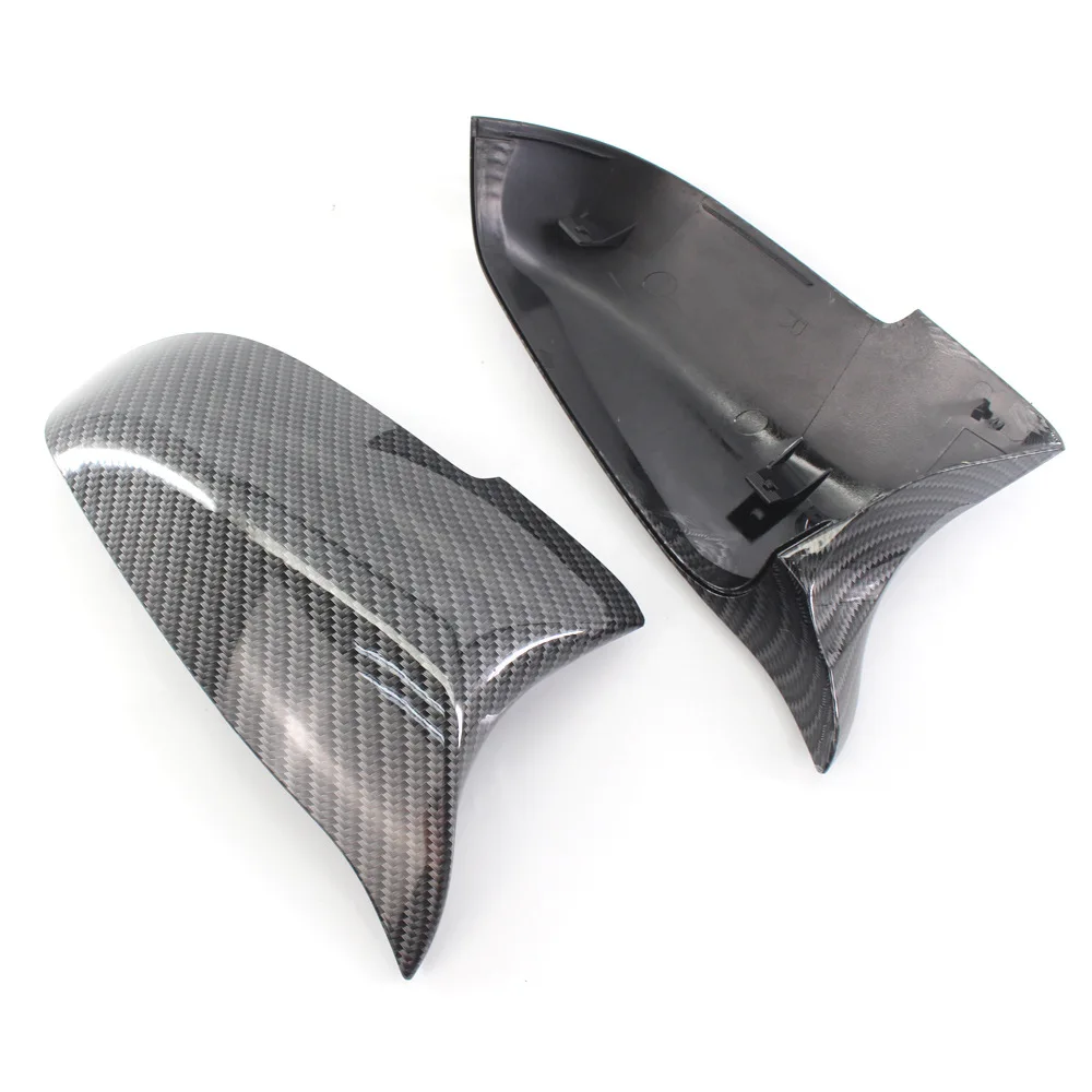 For BMW 5 6 7 Series 12-15 F10 F07 F01  carbon fiber water transfer printing modified horn mirror shell rearview mirror shell