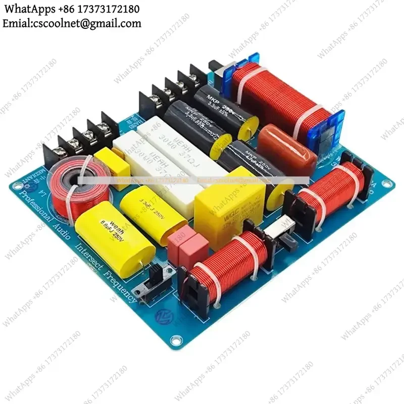 k06 3 Ways HiFi Speaker Frequency Divider 350W Hi-Fi Audio Crossover Filter Distributor DIY KTV Stage Speaker Filter