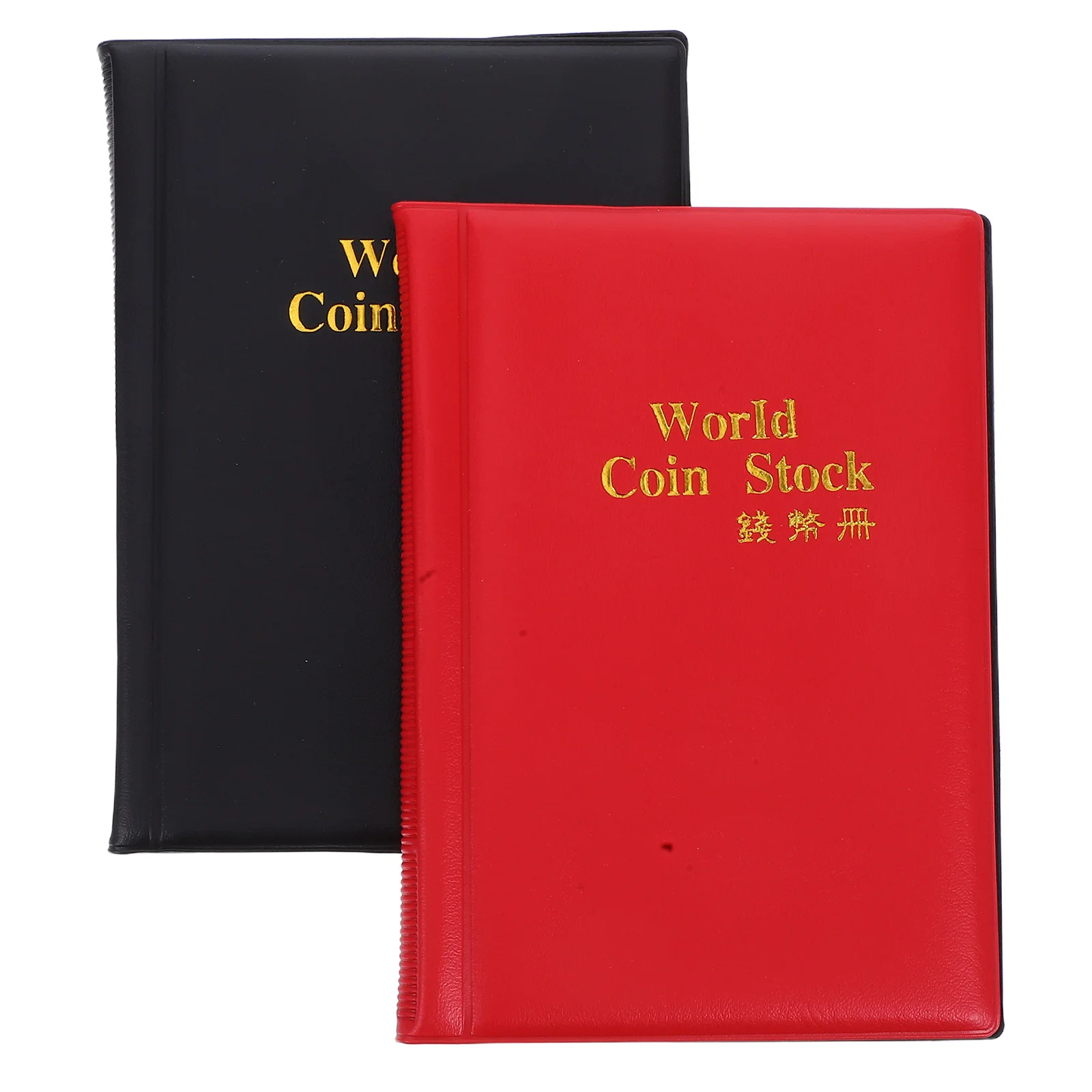 

2 Pcs Coin Collection Book Storage Album Box 120 Pocket Pu Holders Collecting Case