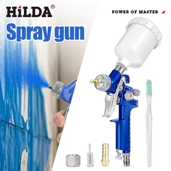 HILDA H2000 HVLP Spray Gun Mini Pneumatic Paint Sprayer for Auto Furniture Hand Operated Small Repair