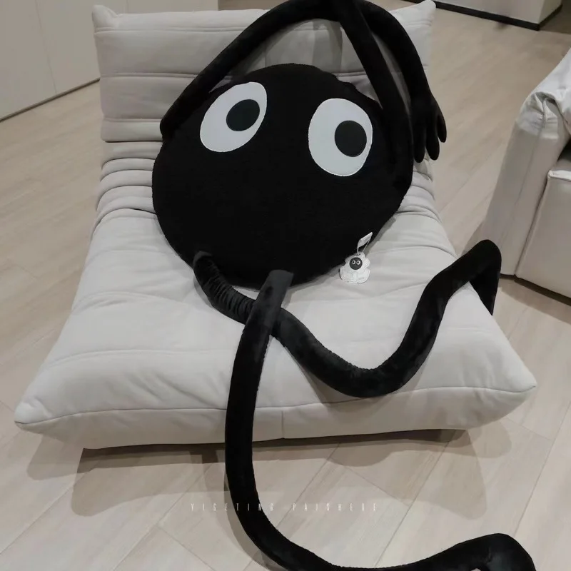 

Huge Cute Black Briquettes Octopus Plush Toy Giant Stuffed Animal Doll Super Soft Hug Pillow Gift for Kids and Adults