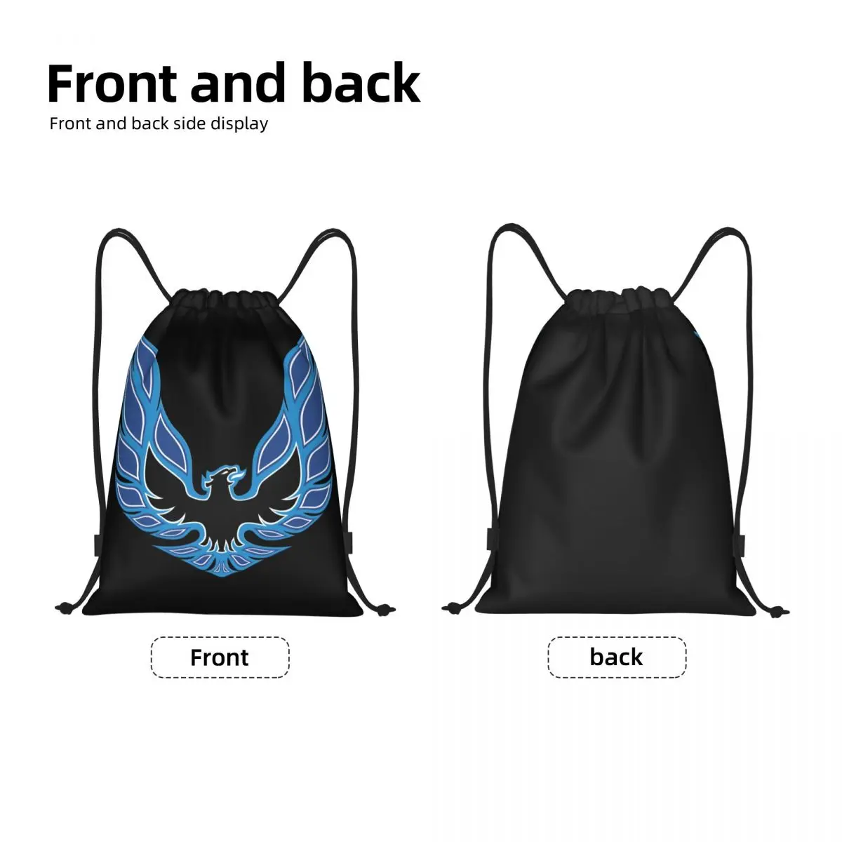 Racing Transs Bird AM Drawstring Backpack Sports Gym Bag for Men Women Shopping Sackpack