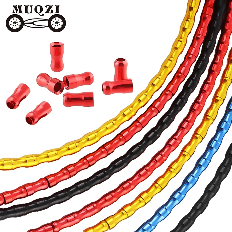 MUQZI 1.8m 2.5m Bike Brake Shift Derailleur Cable Housing Diy Kit  For Mountain Road Folding Bike Cables Tube