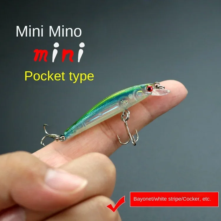 1Pcs Sinking Mini Minnow Fishing Lures 50mm3g Wobblers  Pocket Type  Artificial Hard  Bait Fishing Tackles SwimBaits