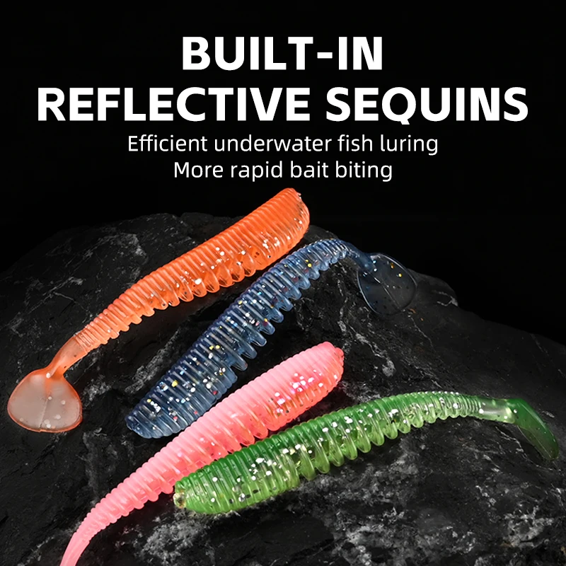 MEREDITH Awaruna Señuelos blandos Shad silicona para carpa - imagen 5