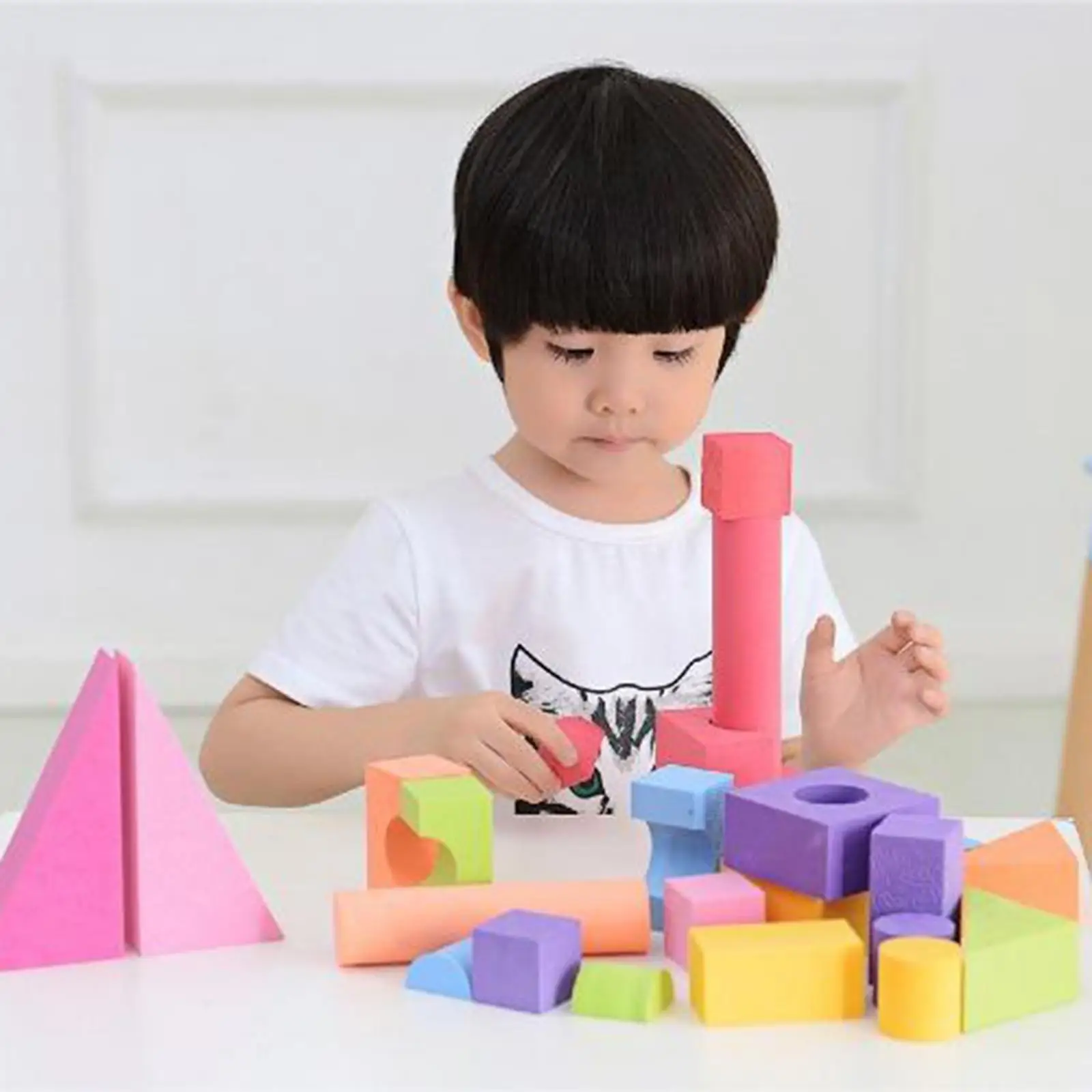 25 Pieces Eva Foam Building Blocks, The Blocks Stack Toy Set for