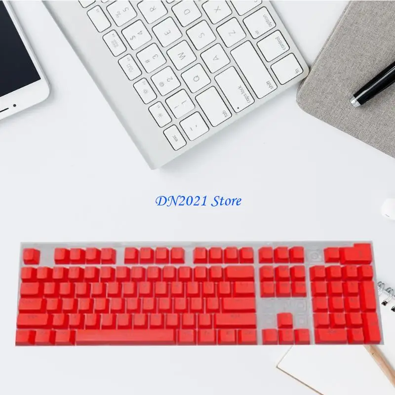 F3KE ABS for Key Button OEM Profile Backlit 104 for Key Cap Suitable for Mechanical K