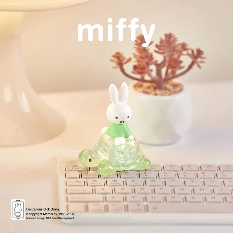 Ornement de bureau Original, nouvelle série tortue Miffy, boîte aveugle, figurine périphérique de dessin animé Kawaii, poupée, jouet cadeau