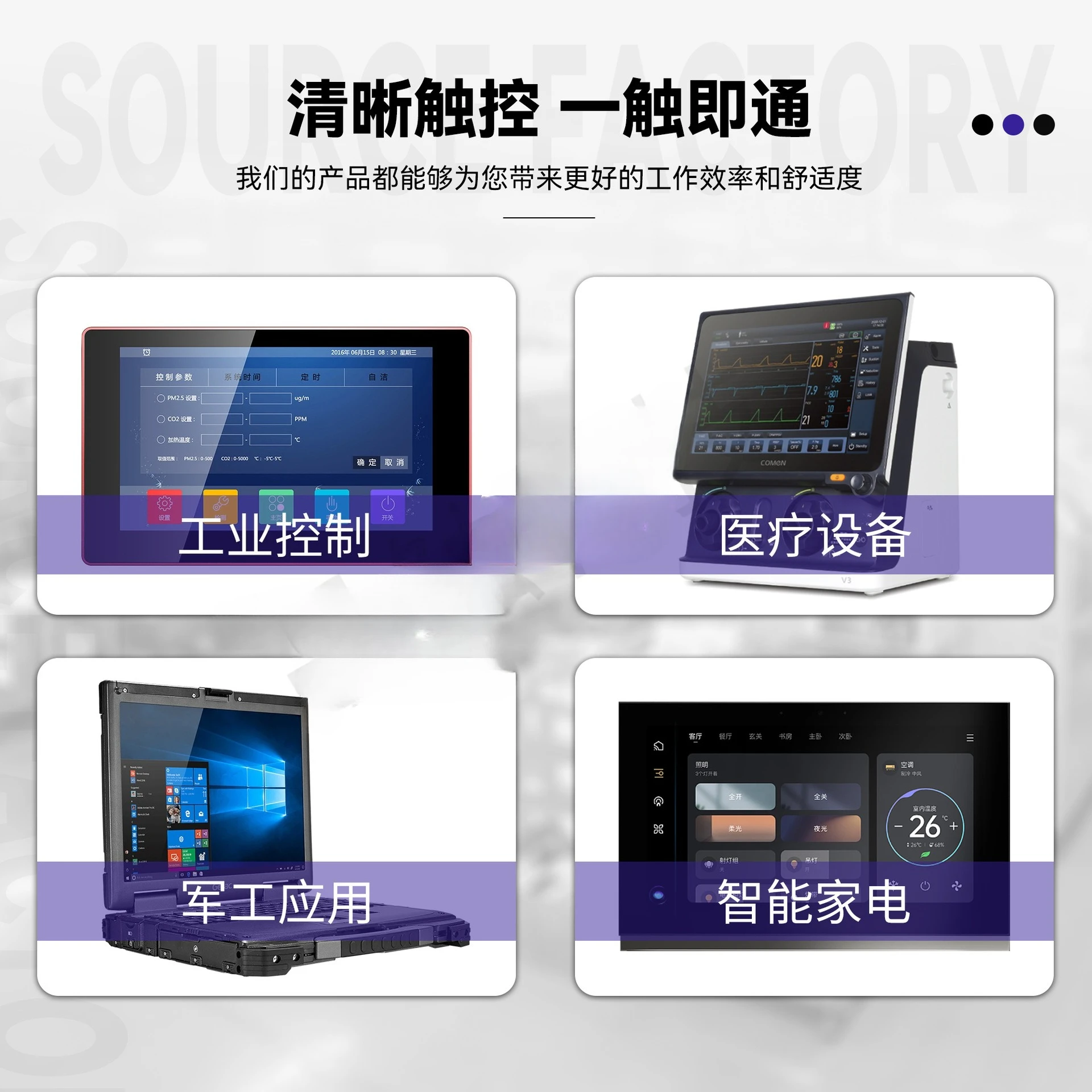 شاشة LCD عميقة مقاس 7 بوصات AT070TN94 + مجموعة شاشة مقاومة 7 بوصة تحكم صناعي شاشة عرض مضادة للتدخل تعمل باللمس #3