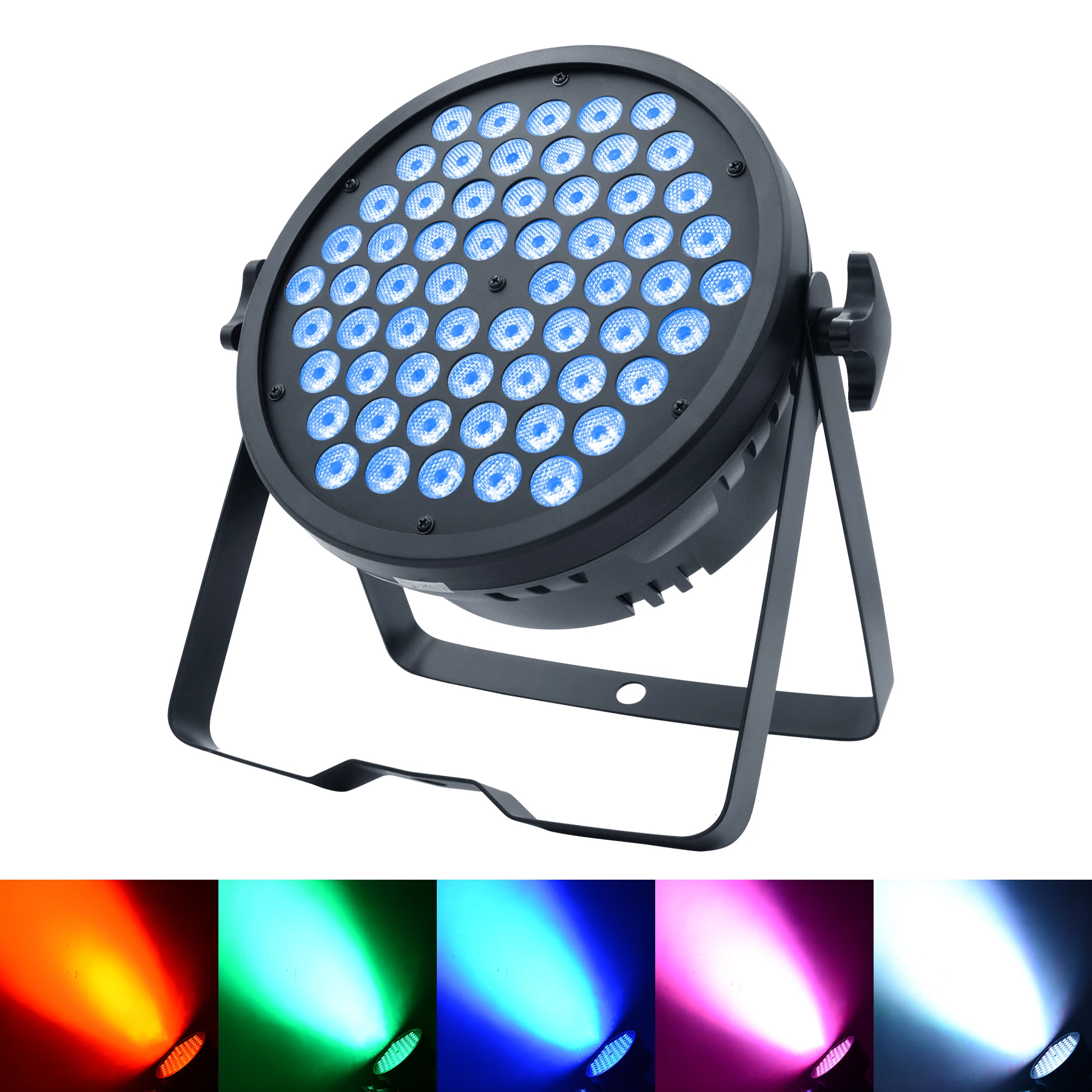 BETOPPER-Par de luces RGB de 60x3W para DJ, iluminación de escenario con sonido, superbrillante, DMX 512, para bares, discotecas, controles de bodas