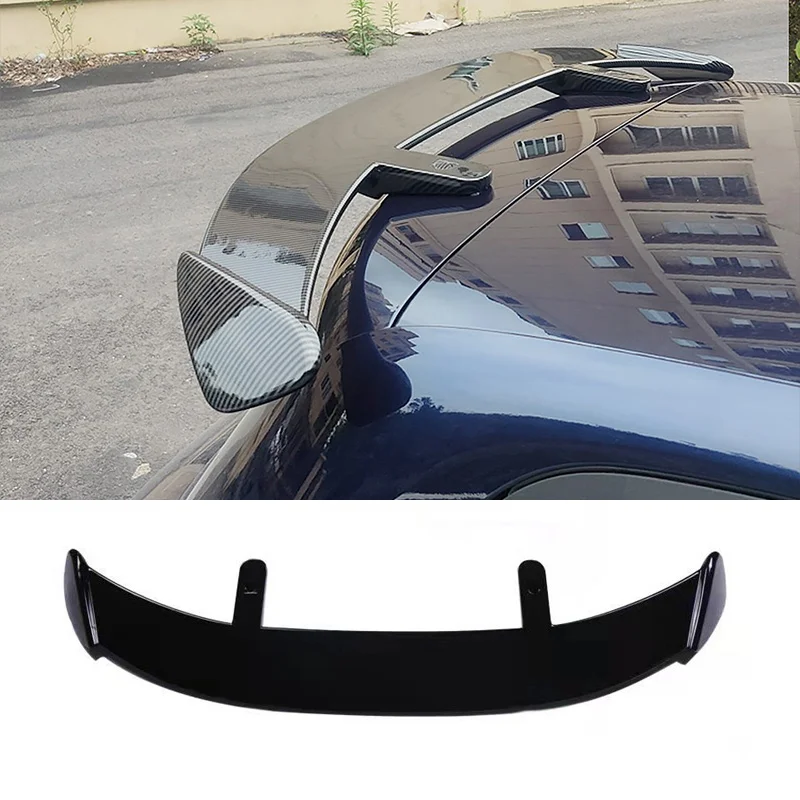 

130CM Universal Car Spoiler Wing For Mostly SUV Hatchback MPV Cars Quality ABS Material Black Carbon Color Exterior Accessories