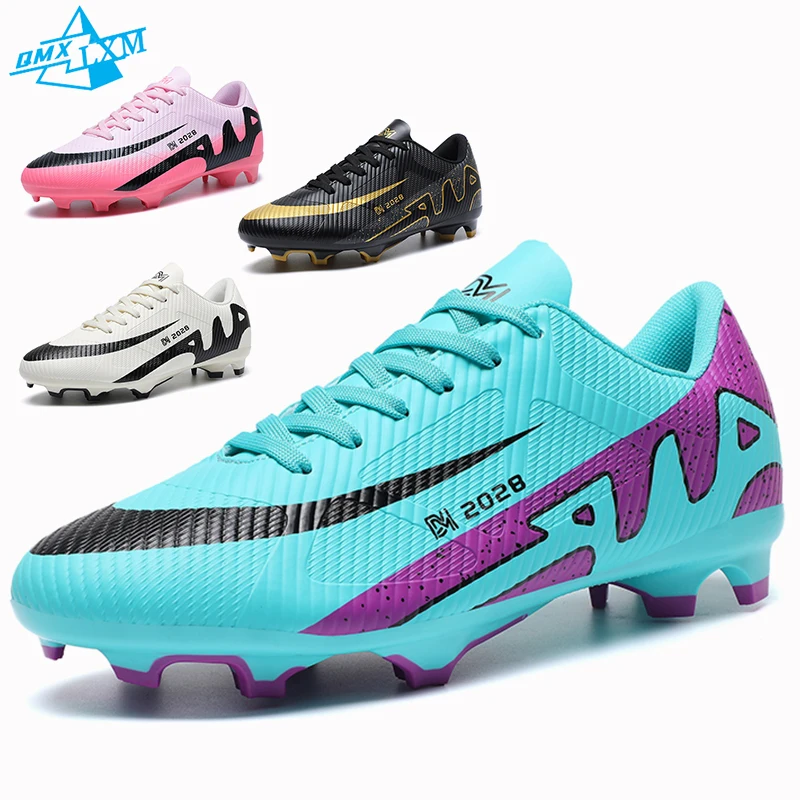 

LiXingMing, футбольная обувь для мужчин и женщин, низкий верх, TF/FG, профессиональные подростковые уличные тренировочные кроссовки для лужайки, детские футбольные кроссовки 32-46 #