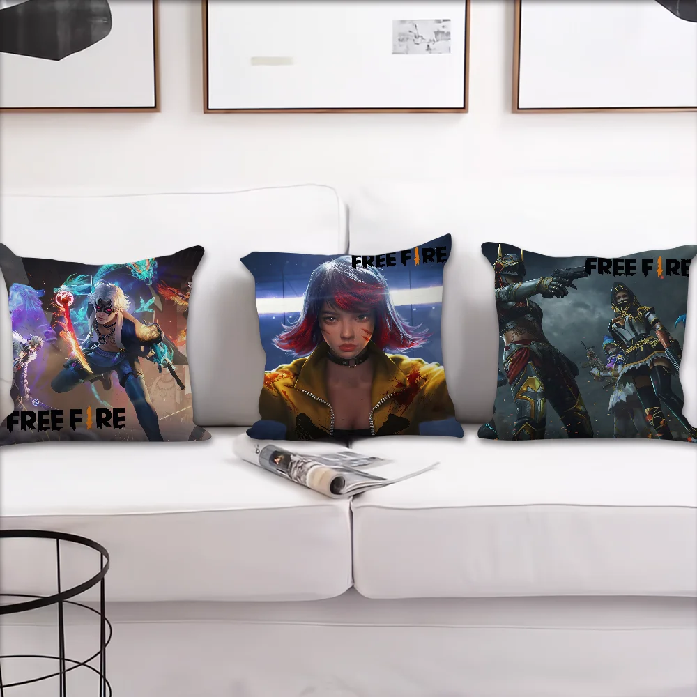 G-Garena Free Fire Game cushion cover Pillow Case Cushion Room Bedroom Sofa Living Backrest Car Square Headboard