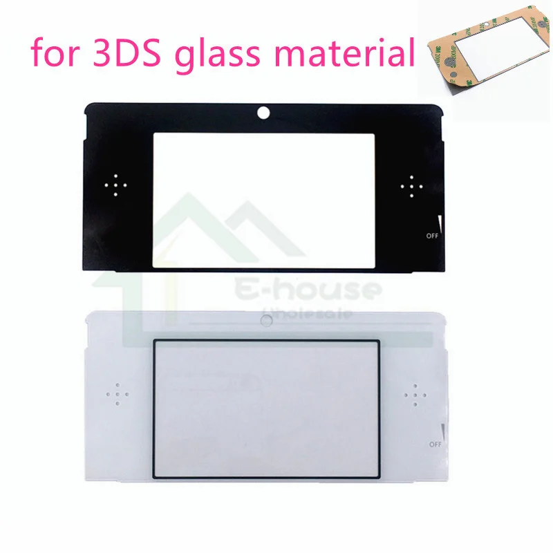 For Nintendo 3DS Glass material LCD Screen Display Cover Len faceplate replacement