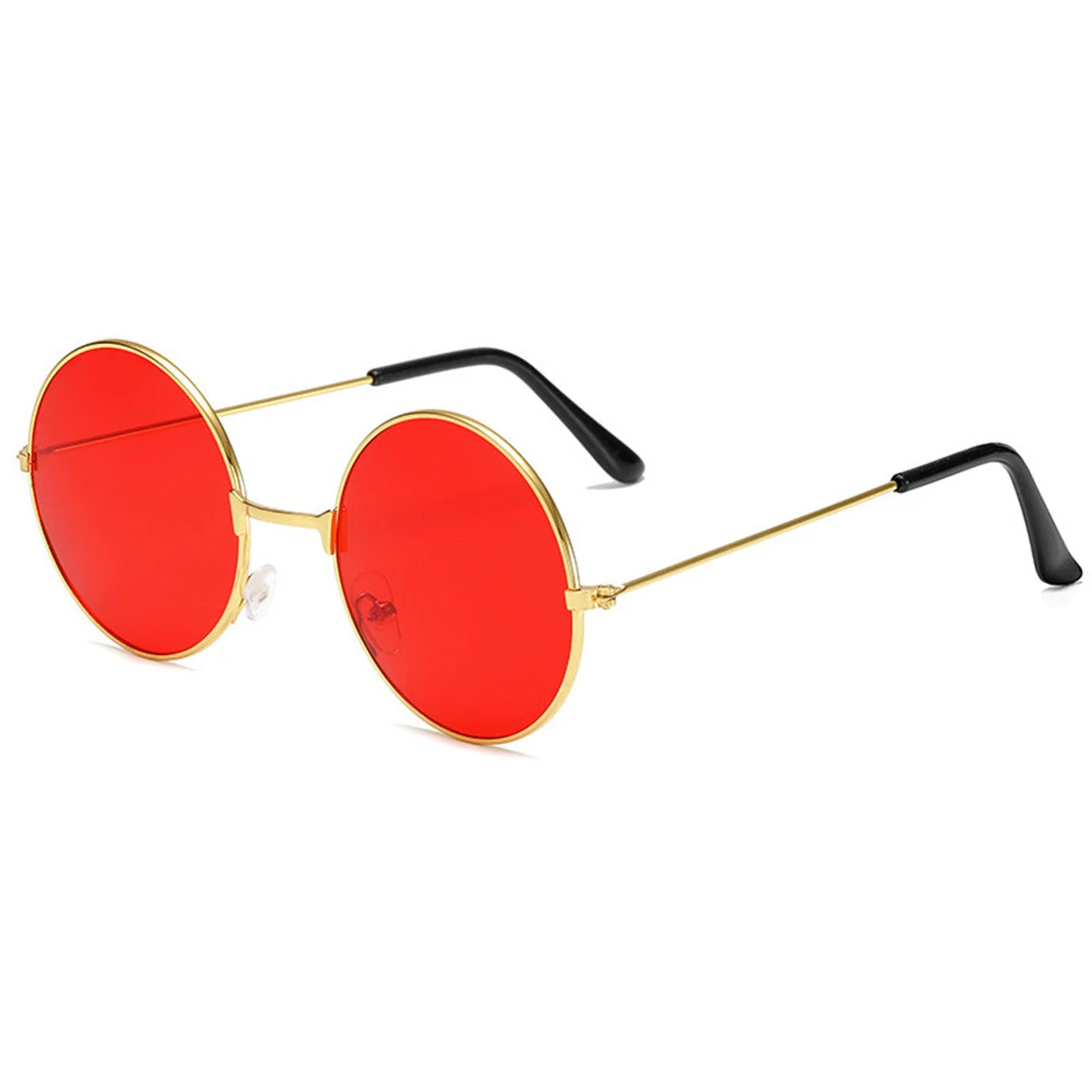 Fashion Women Men Disco Hippie Metal Sunglasses Eyewear Circle Glasses Round Sunglasses