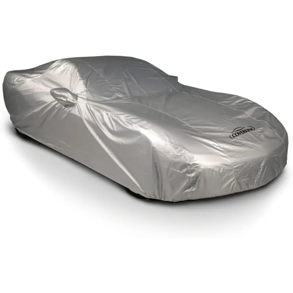 

Tailored Exterior Car Cover for GMC Sierra 1500 Models: Silver Protective Fabric