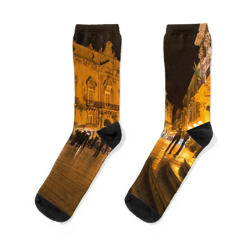 

Glossy Outdoor Living Room - Syracuse Sicily Italy Socks summer sport fashionable Antiskid soccer Socks Women's Men's