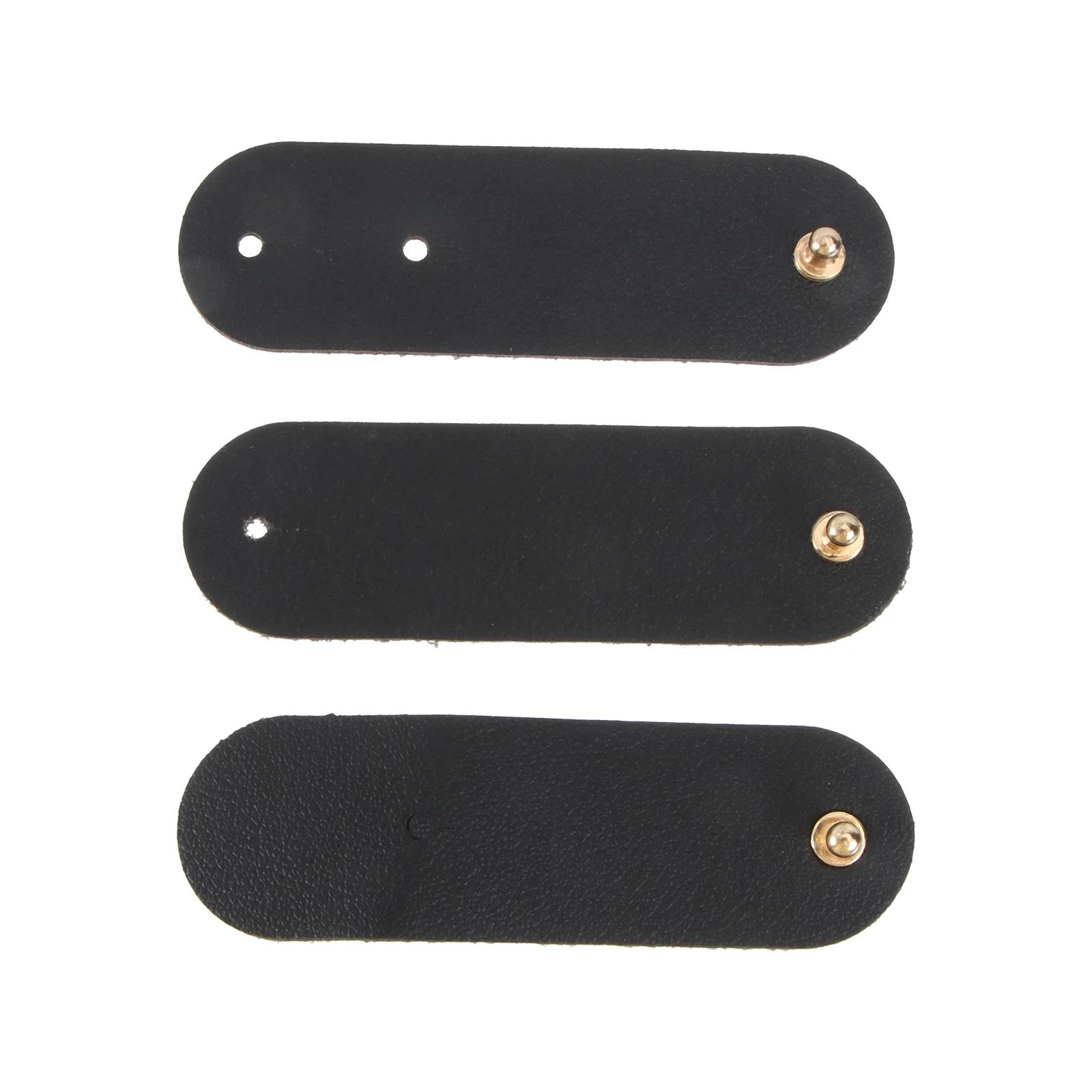 

3Pcs Cord Headphone Organizer Handmade Cable Winder Strap USB Holder Wire Organizer Earbud Wrapped Black