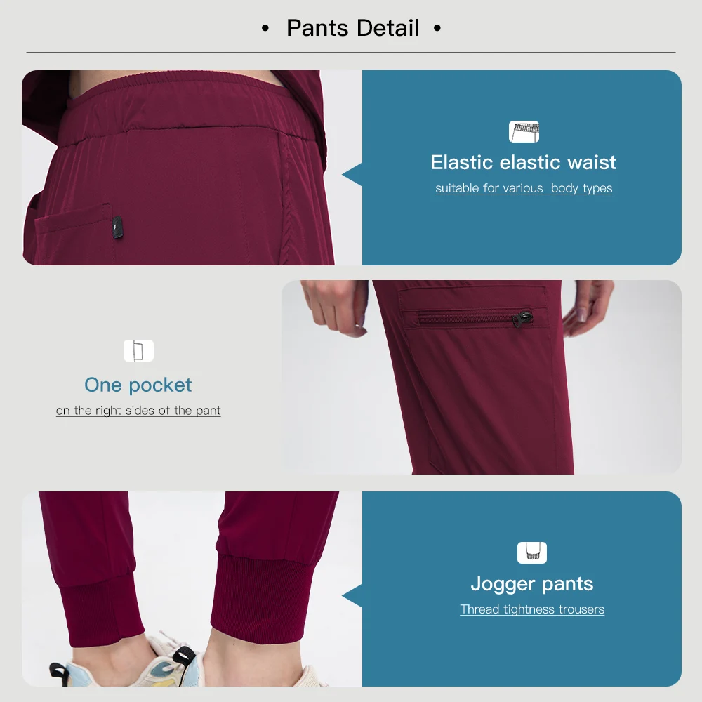 Niaahinn Arzt-Peeling-Set, Großhandel, medizinische Uniform, Damen-Jogger-Set, Krankenhaus-Krankenschwester-Zubehör, OP-Saal, chirurgische Arbeitskleidung