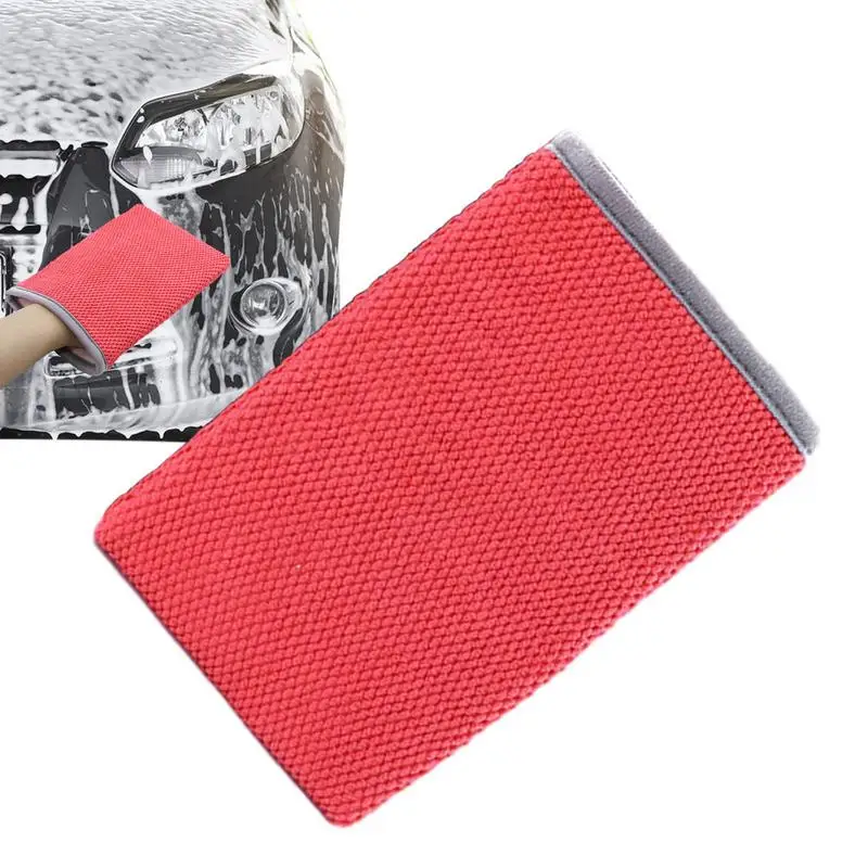 

Clay Mitt For Car Detailing Car Detailing Gloves Scratch-Free Fast Absorption Durable Soft Smooth Clay Bar Rag Towel Removes