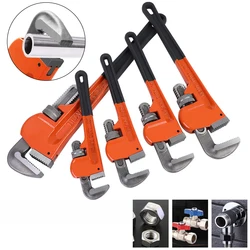 8/10/12/14/18 Inch Heavy Duty Adjustable Pipe Wrench Large Opening Pipe Wrench Plumbing Hand Tools For Pipeline Repairs