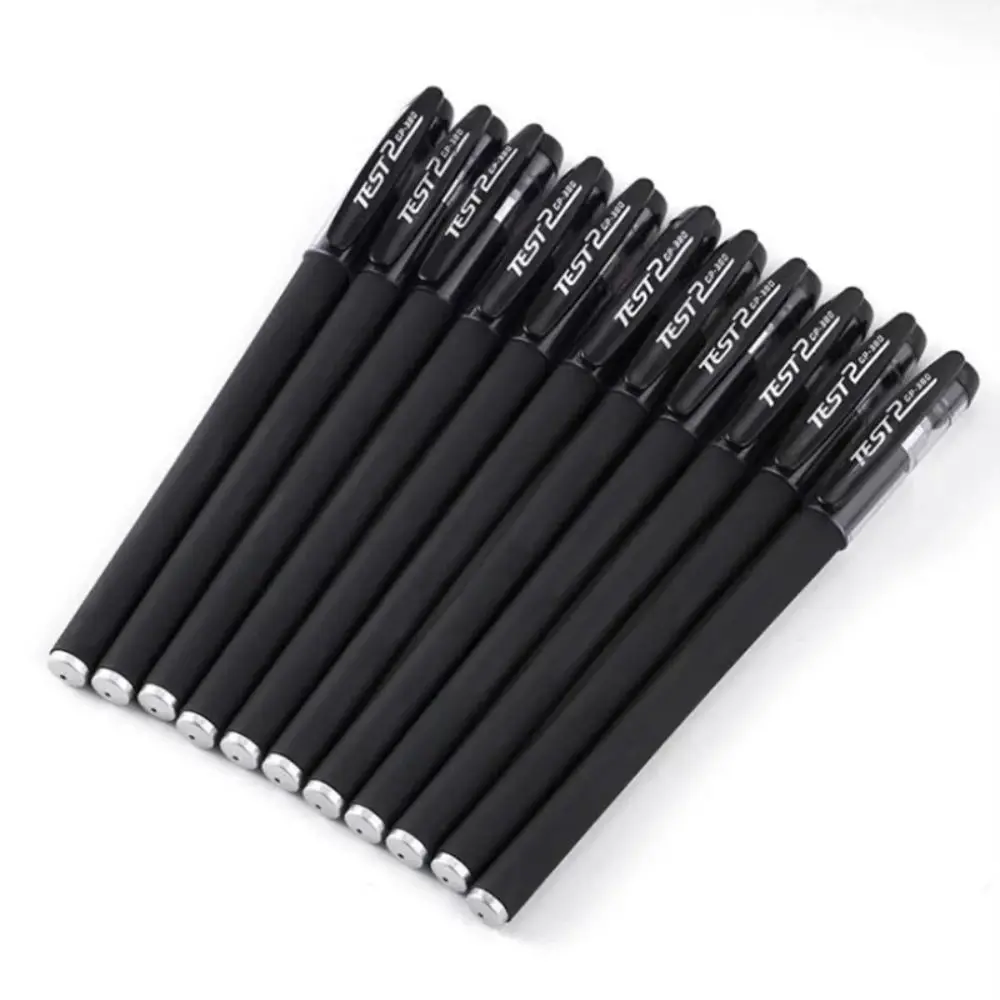 5pcs Office Accessories 0.5mm Gel Pen Black/Blue/Red Neutral Pens Ballpoint Pens Frosted Signature Carbon Pen Drawing