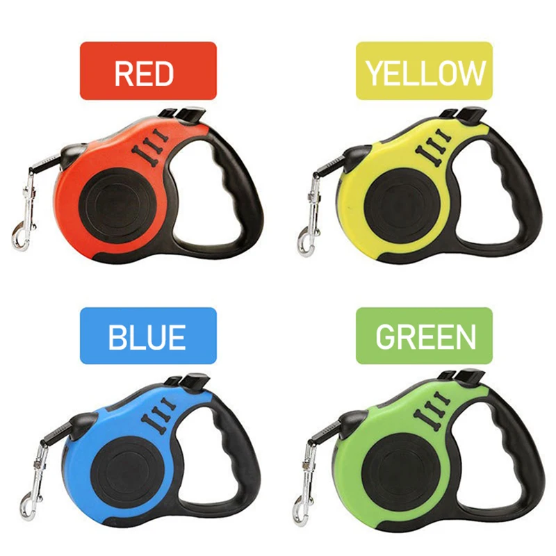 Retractable Hands Free Dog Leash Double Strap For Large Dogs_voghion.com