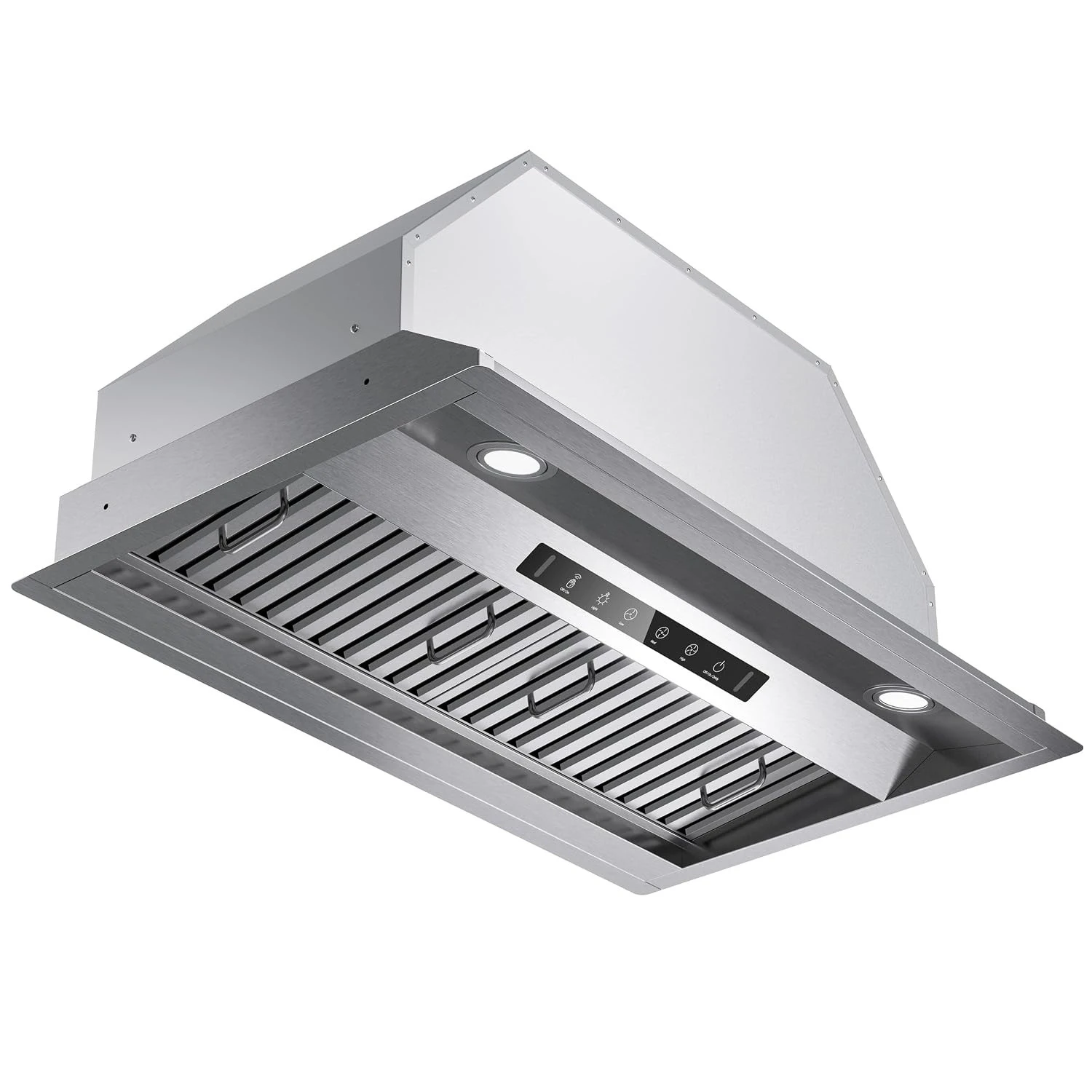 30 Inch Range Hood Insert 980 CFM, Dual-Side Intake, Ducted/Ductless Convertible, 3 Speed Gesture Touch Control,, Customized