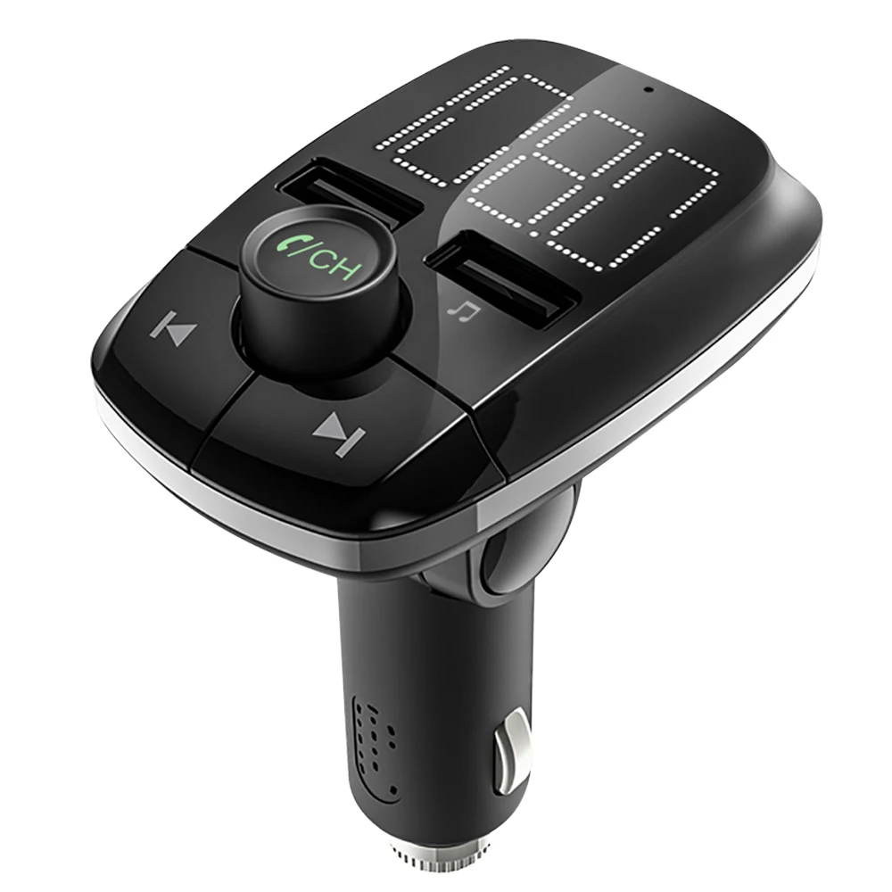 Car MP3 player U disk / TF card / aux input lossless music Bluetooth car kit FM transmitter cigarette lighter USB car charger