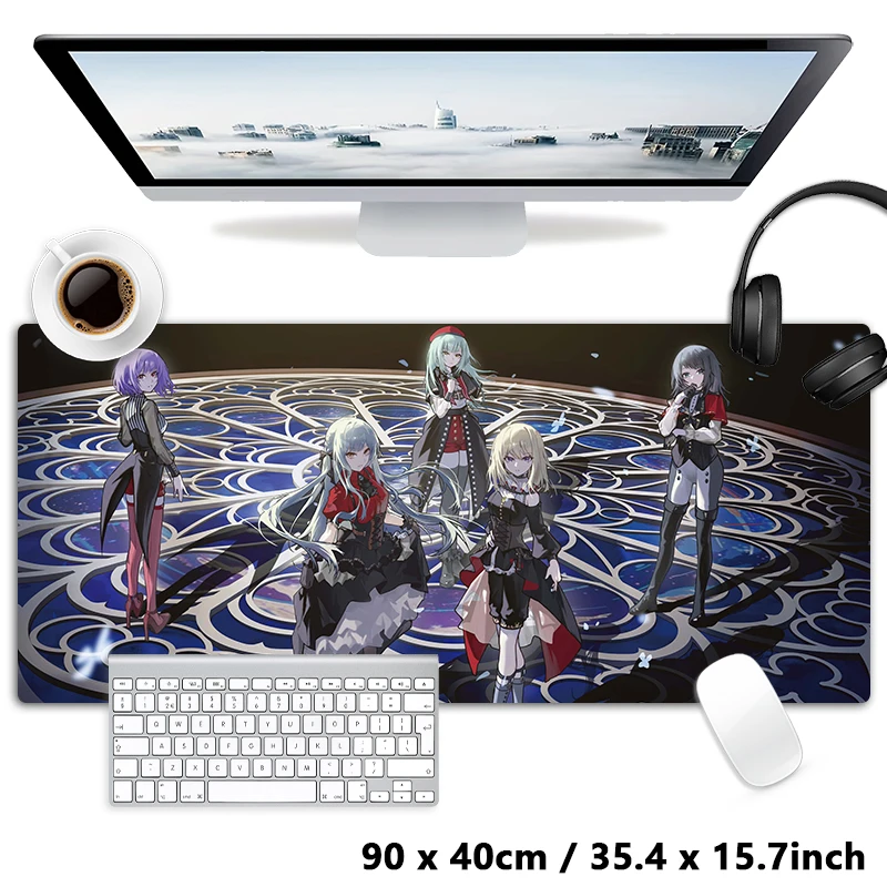 BangDream Ave Mujica Mygo Sakiko Togawa Misumi Uika Mouse Pad Mat XXL Large Mousepad Keyboard Pad Desktop Carpet 900x400