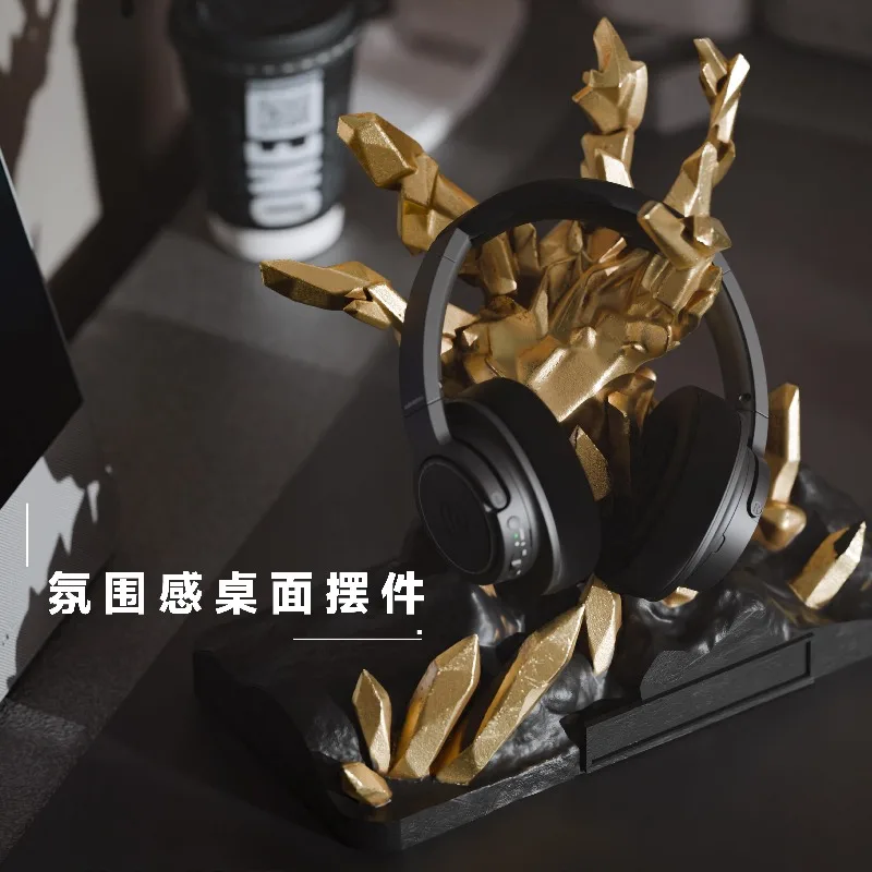 

Anime Headphone Holder Made of Resin Material Handmade Headphone Holder Custom Desktop Decoration Support for Cassette Gaming