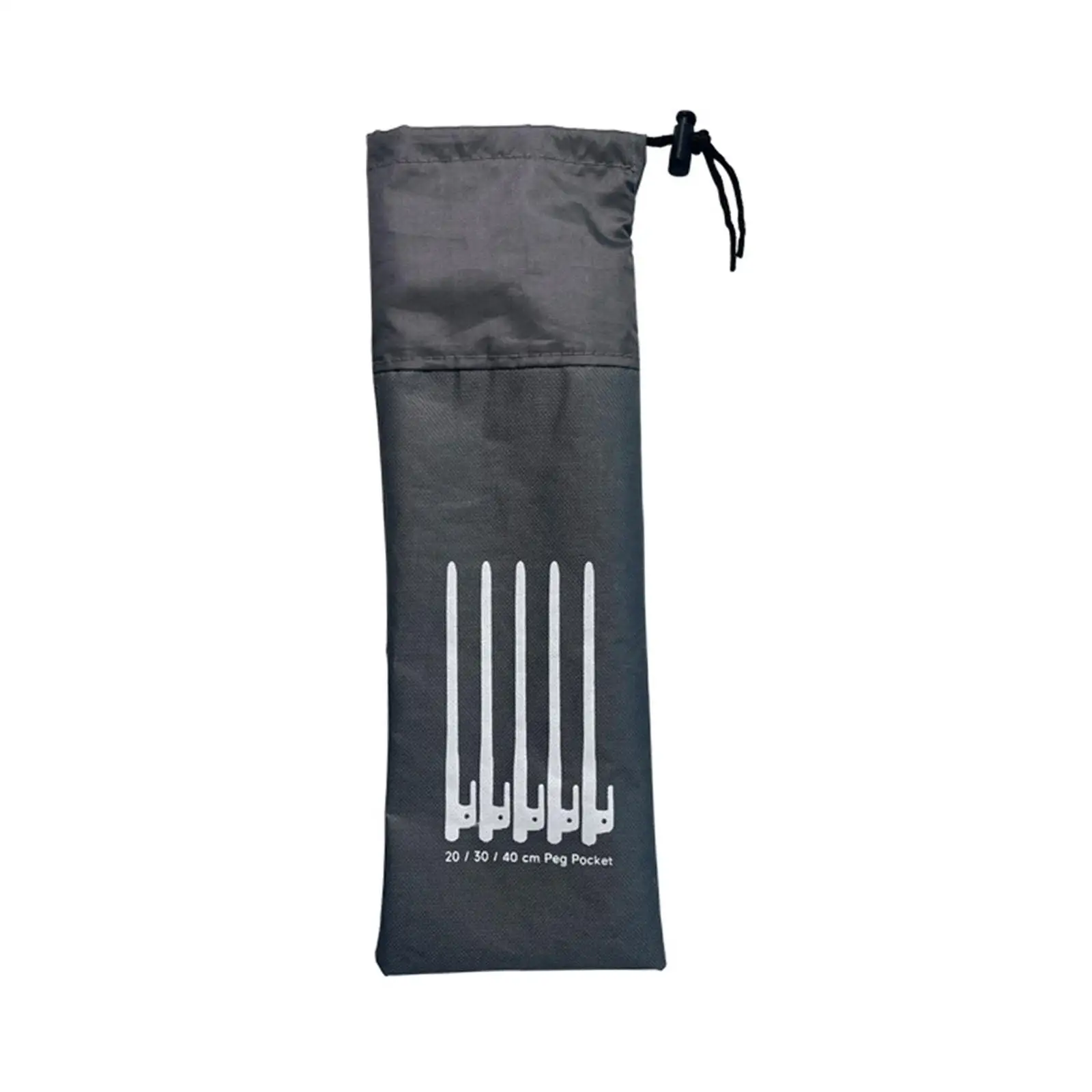 Outdoor Camping Tent Peg Organizer Oxford Cloth Tool Storage Bag with Pockets for Hiking Picnic Carpentry