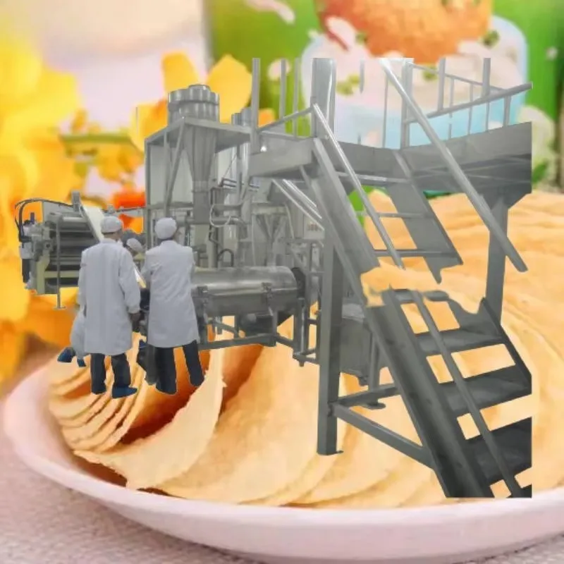 Industrial Compound Crispy Potato Chips Making Line - Fully Automatic Fryer Dough Mixer Equipment