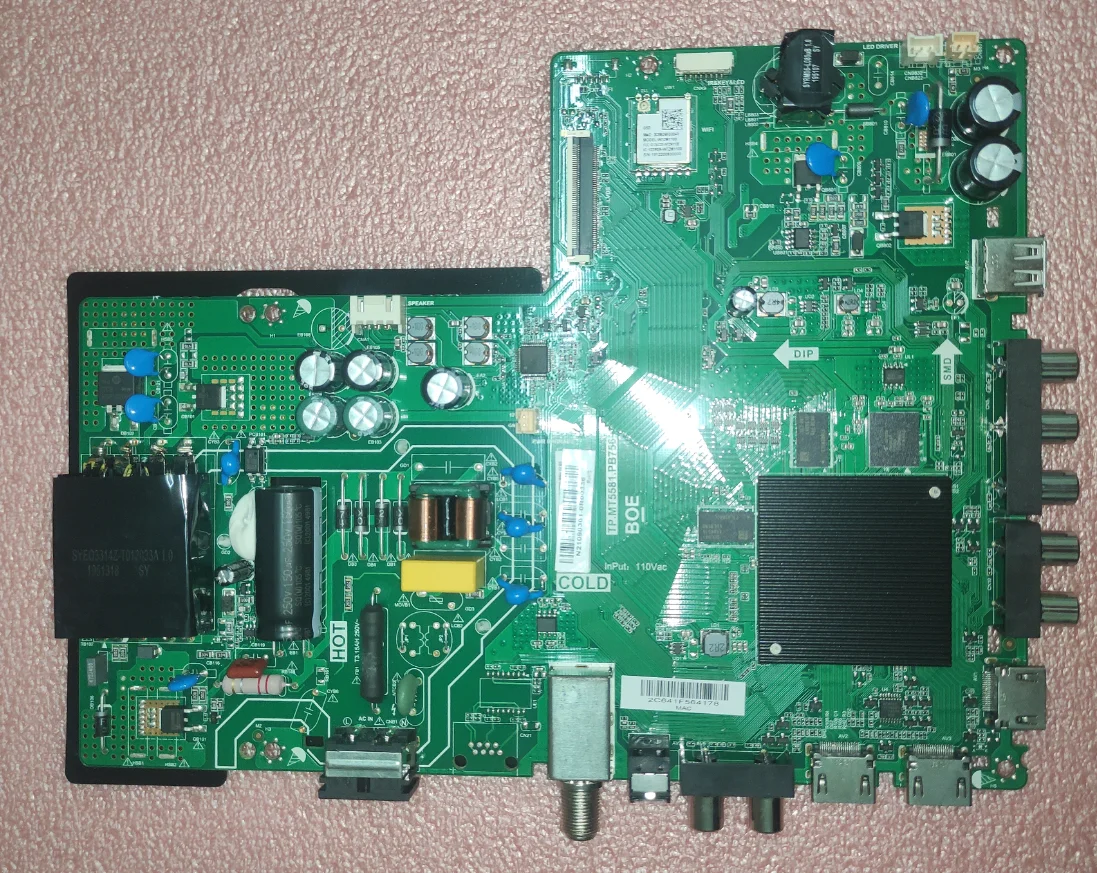 

Free shipping! TP.MT5581.PB756 p43fx-f4 Three in one TV motherboard WiFi network working good