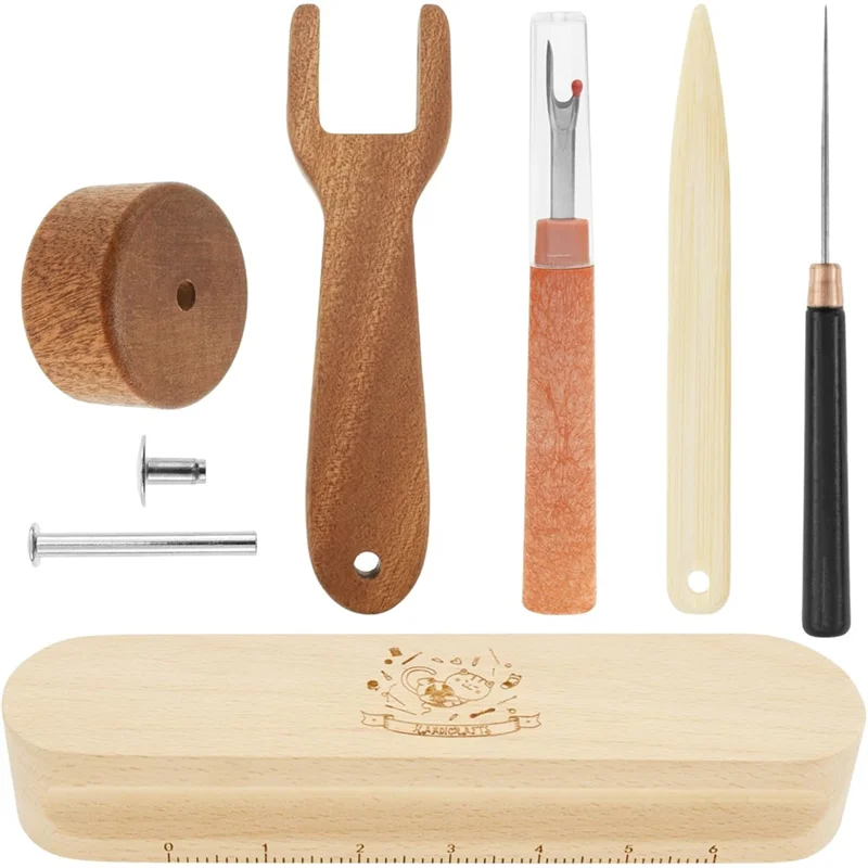

A84E-Sewing Quilting Tools Set In Wood-5 Pieces, For Ironing For Fabric Folds Clothing Wrinkles
