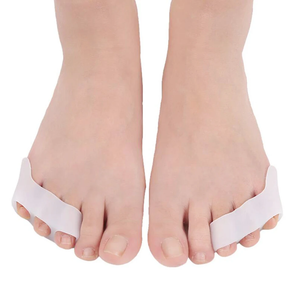 

Silicone Gel Pads Toes Separator Corrector Toe Orthotics Bunion Hallux Valgus Anti Eversion Overlap Gel Inserts Shoe Accessories