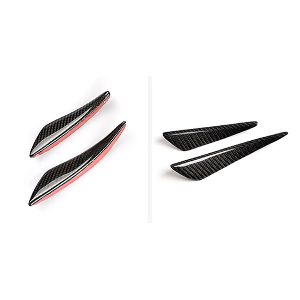 JIACHE Carbon Fiber Universal Front Bumper Lip Spoiler Splitter Air Knife Canards for Benz A B C E S Class W205 W212 W218 view 5