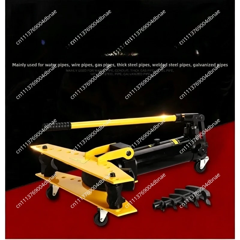 10T Hydraulic Pipe Bender Manual Pipe Bending Machine Galvanized Pipe Iron Tube Steel Bending Tool