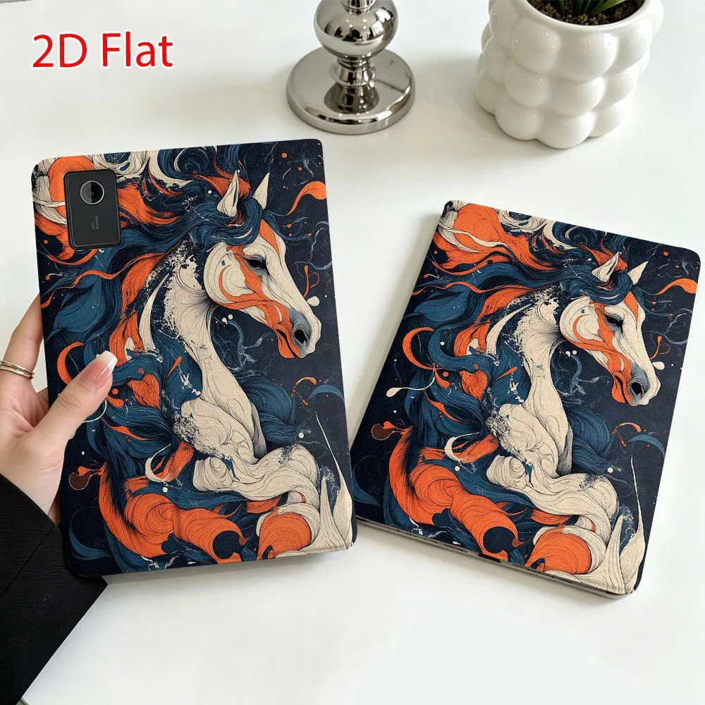 Beautiful Horse For Lenovo Xiaoxin Pad Pro Tab P12 P11 11 13 11.2 inch K11 Plus Pen Tray Tablet Case Soft
