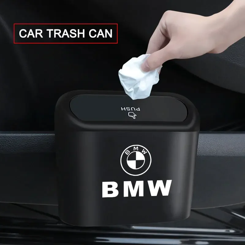 1pcs Car Trash Can Storage Box Vehicle Multifunctional Garbage Dust Case For BMW E46 E90 F30 F10 E39 F20 E36 E87 E92 E70 E53 E91