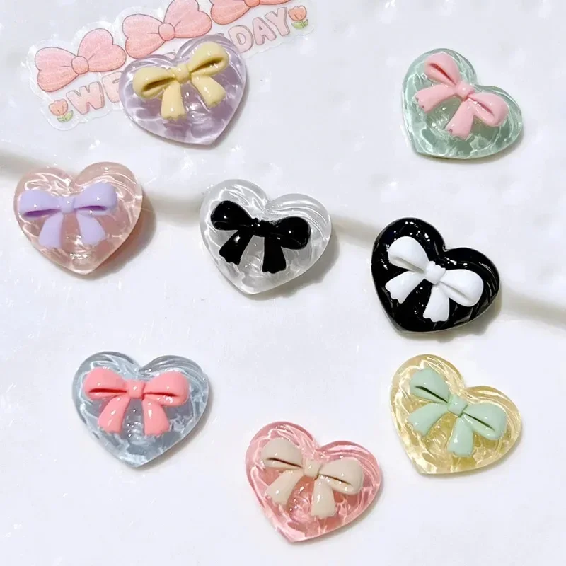 8 New Resin Decorative Magnets Heart Shaped Cute Butterfly Decorative Magnets for Home Refrigerator, Bulletin Board Decoration