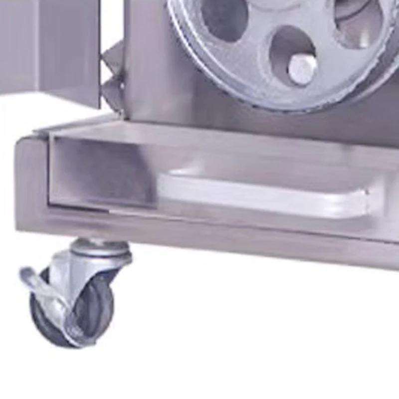 เครื่องเลื่อยฉลุกระดูกเนื้ออัตโนมัติ850W พร้อมตัวถังโต๊ะสไลด์สเตนเลสสตีลสำหรับเดสก์ท็อปเชิงพาณิชย์