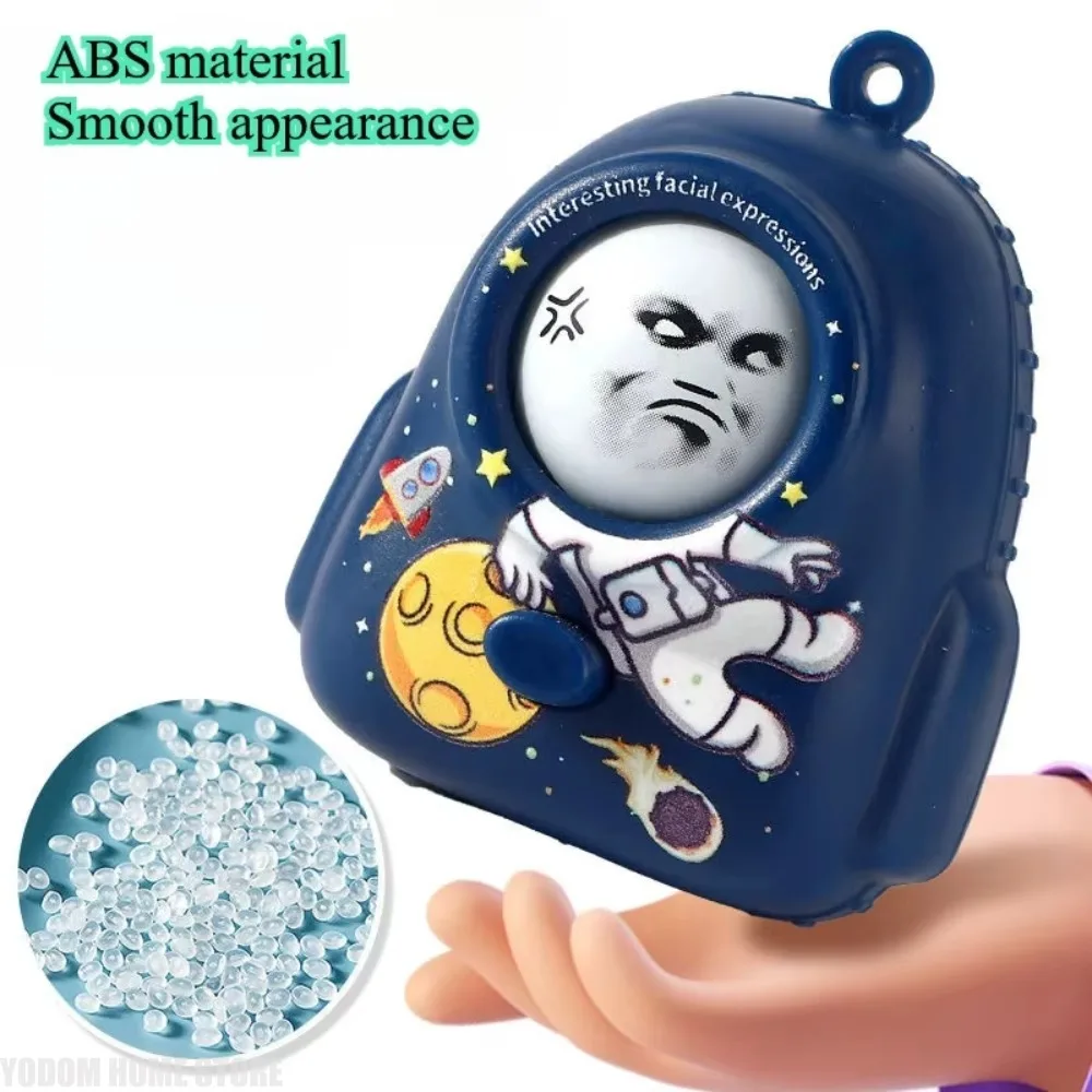Funny Cartoon Keychain Facial Expressions Changing Toys Stress Relieve Button Fidget Toy Gadgets, Keychain Charm Decor Figurines