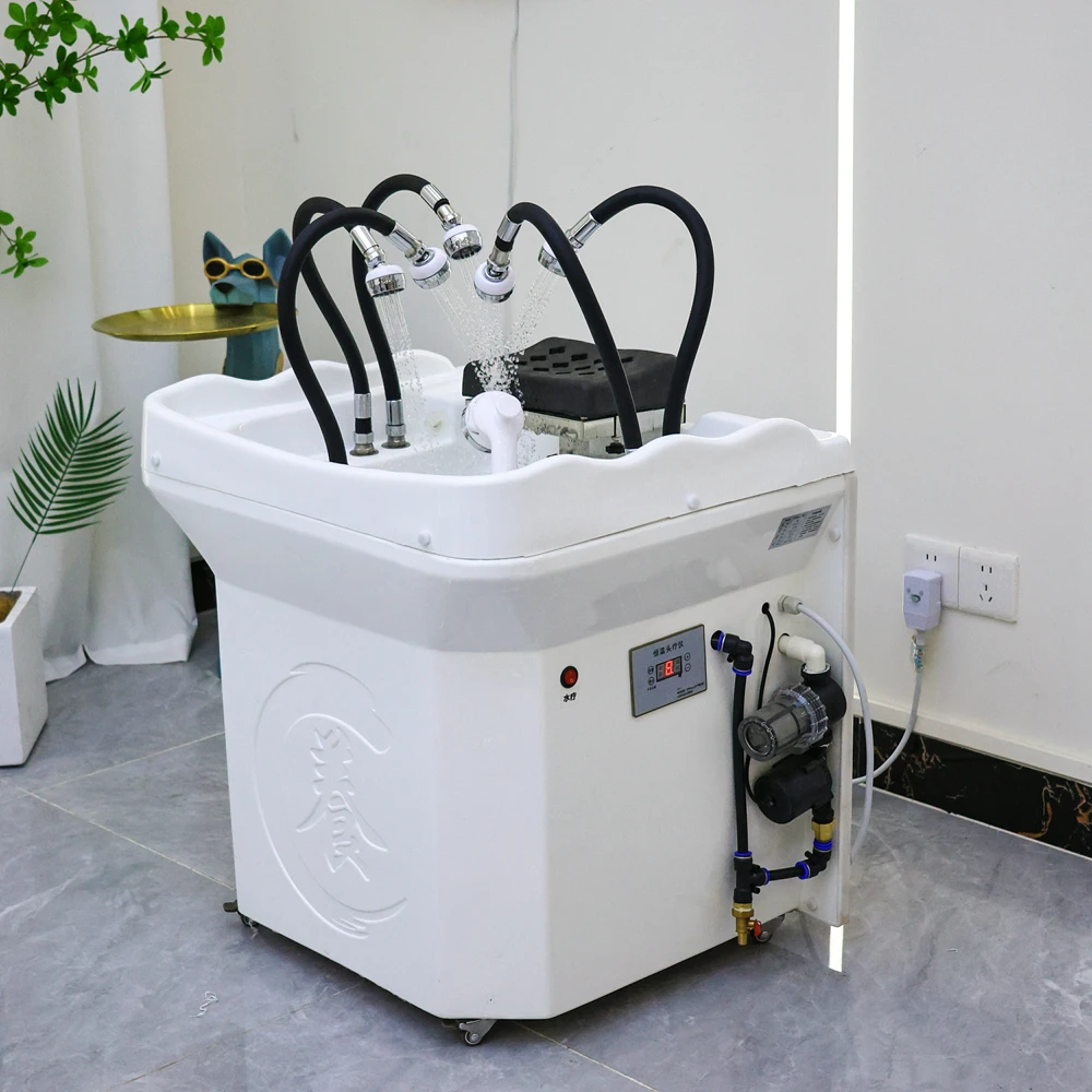 

Mobile Head Therapy BasinWinplus Mobile Hair Wash Avec Reservoir Japanese No Plumbing Portable Head Spa Sink With Tank